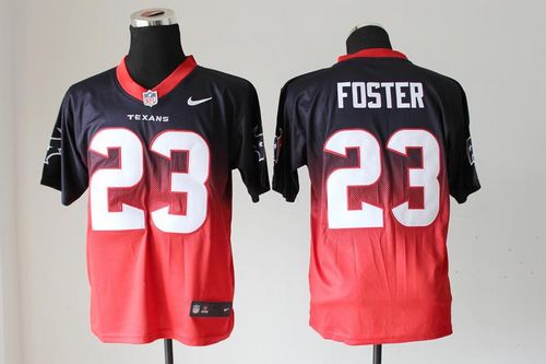 Jerseys Factory Cheap Nike Texans #23 Arian Foster Navy Blue/Red