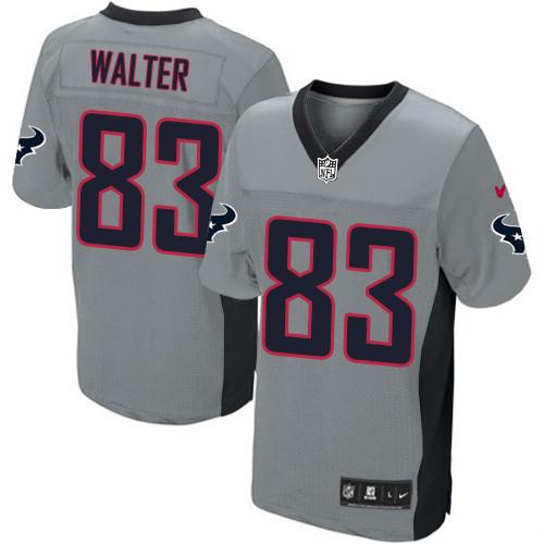 Jerseys Factory Cheap Nike Texans #83 Kevin Walter Grey Shadow M
