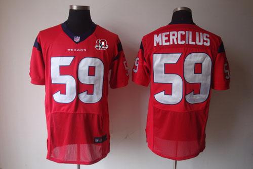 Jerseys Factory Cheap Nike Texans #59 Whitney Mercilus Red Alter