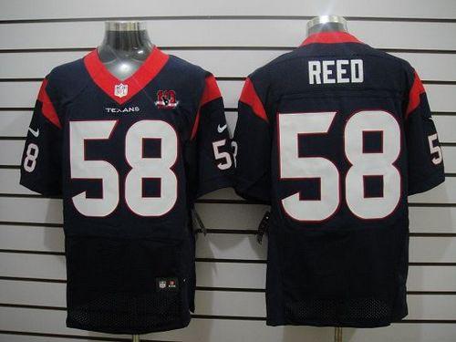 Jerseys Factory Cheap Nike Texans #58 Brooks Reed Navy Blue Team