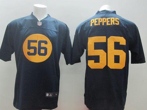 Jerseys Factory Cheap Nike Packers #56 Julius Peppers Navy Blue