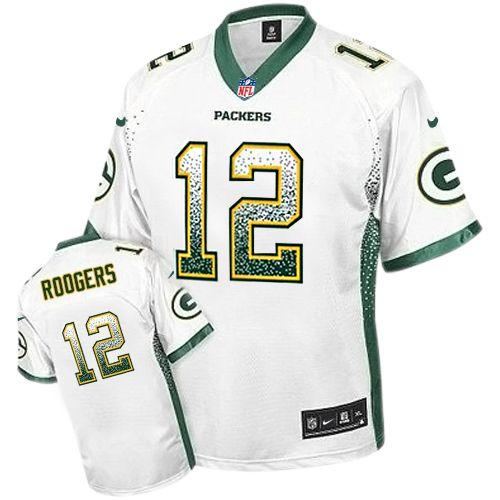 Jerseys Factory Cheap Nike Packers #12 Aaron Rodgers White Men's