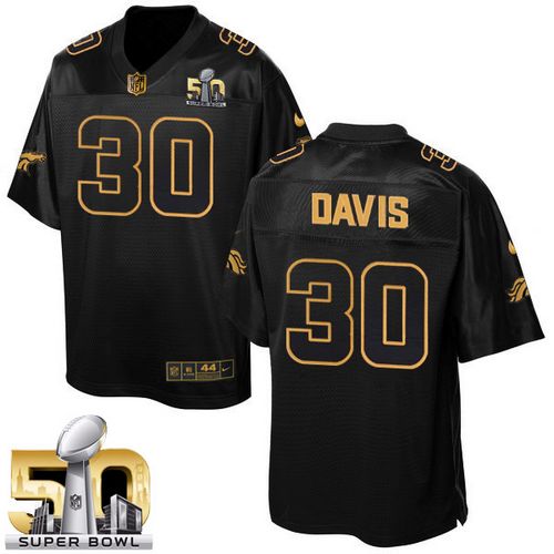 Jerseys Factory Cheap Nike Broncos #30 Terrell Davis Black Super