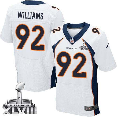 Jerseys Factory Cheap Nike Broncos #92 Sylvester Williams White