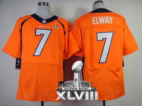 Jerseys Factory Cheap Nike Broncos #7 John Elway Orange Team Col