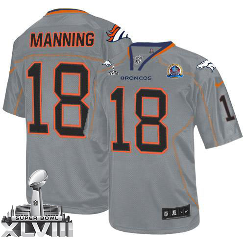 Jerseys Factory Cheap Nike Broncos #18 Peyton Manning Lights Out