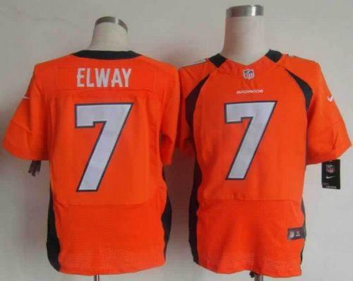 Jerseys Factory Cheap Nike Broncos #7 John Elway Orange Team Col