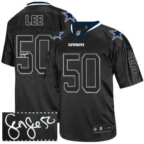 Jerseys Factory Cheap Nike Cowboys #50 Sean Lee Lights Out Black