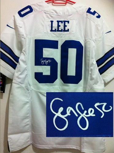 Jerseys Factory Cheap Nike Cowboys #50 Sean Lee White Men's Stit