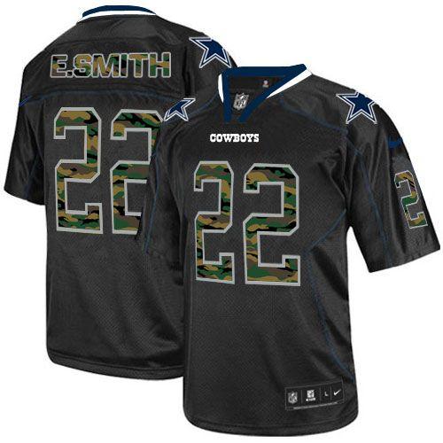 Jerseys Factory Cheap Nike Cowboys #22 Emmitt Smith Black Men's