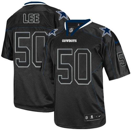 Jerseys Factory Cheap Nike Cowboys #50 Sean Lee Lights Out Black