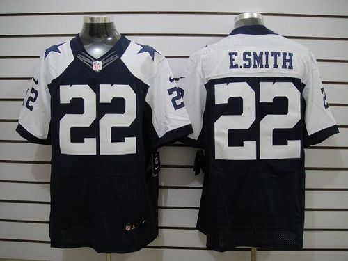 Jerseys Factory Cheap Nike Cowboys #22 Emmitt Smith Navy Blue Th