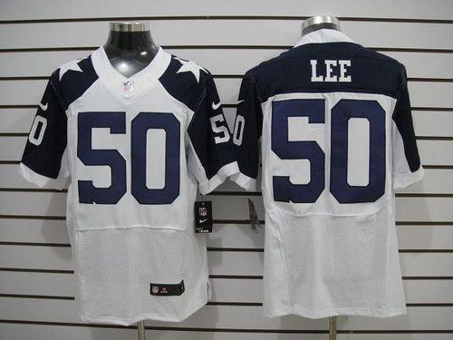 Jerseys Factory Cheap Nike Cowboys #50 Sean Lee White Thanksgivi