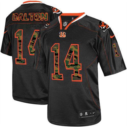 Jerseys Factory Cheap Nike Bengals #14 Andy Dalton Black Men's S