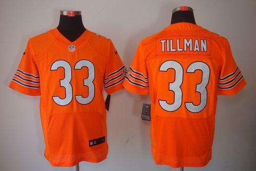 Jerseys Factory Cheap Nike Bears #33 Charles Tillman Orange Alte