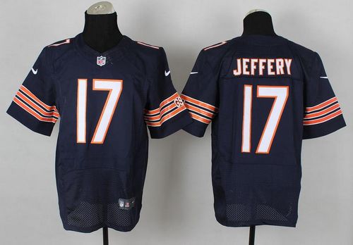 Jerseys Factory Cheap Nike Bears #17 Alshon Jeffery Navy Blue Te