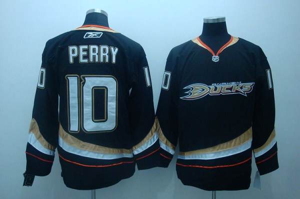 Jerseys Factory Cheap Ducks #10 Corey Perry Embroidered Black NH