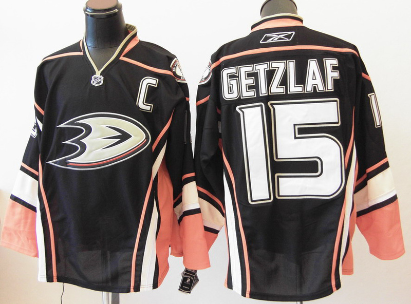 Jerseys Factory Cheap Ducks #15 Ryan Getzlaf Embroidered Black T