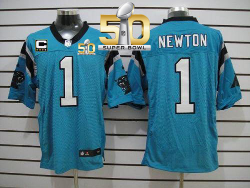 Jerseys Factory Cheap Nike Panthers #1 Cam Newton Blue Alternate