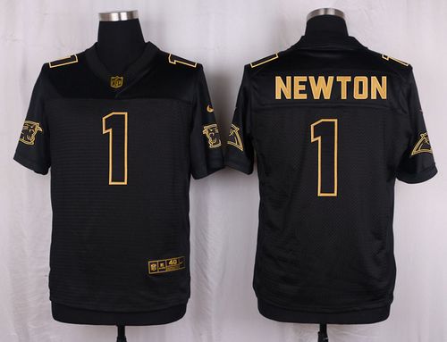 Jerseys Factory Cheap Nike Panthers #1 Cam Newton Black Men's St