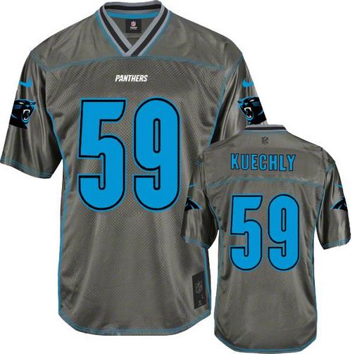 Jerseys Factory Cheap Nike Panthers #59 Luke Kuechly Grey Men's