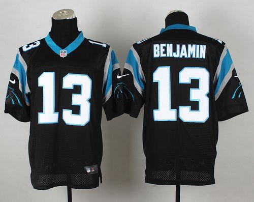 Jerseys Factory Cheap Nike Panthers #13 Kelvin Benjamin Black Te