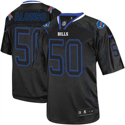 Jerseys Factory Cheap Nike Bills #50 Kiko Alonso Lights Out Blac