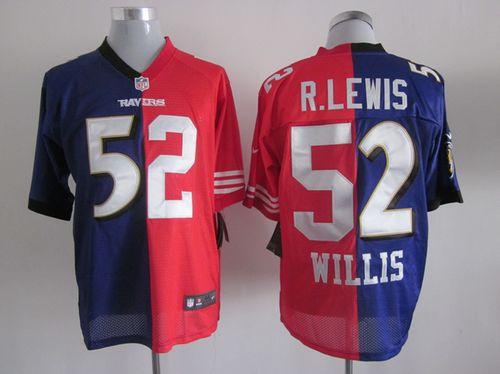 Jerseys Factory Cheap Nike Ravens & 49ers #52 Ray Lewis & Patric