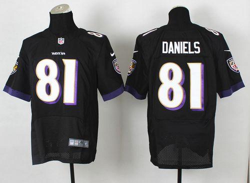 Jerseys Factory Cheap Nike Ravens #81 Owen Daniels Black Alterna