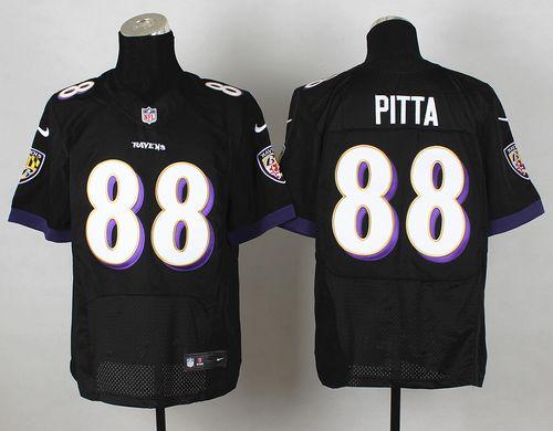 Jerseys Factory Cheap Nike Ravens #88 Dennis Pitta Black Alterna