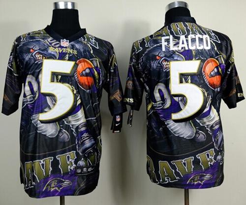 Jerseys Factory Cheap Nike Ravens #5 Joe Flacco Team Color Men's