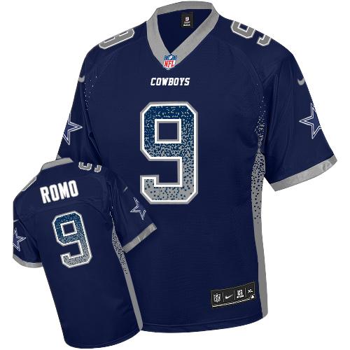 Jerseys Factory Cheap Nike Cowboys #9 Tony Romo Navy Blue Team C