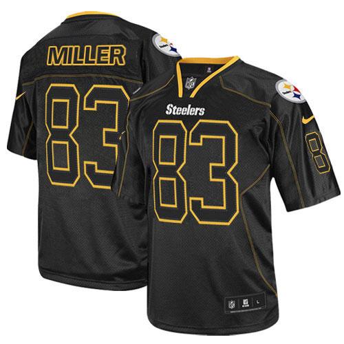 Jerseys Factory Cheap Nike Steelers #83 Heath Miller Lights Out