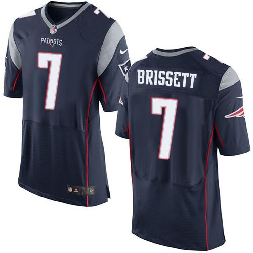 Jerseys Factory Cheap Nike Patriots #7 Jacoby Brissett Navy Blue