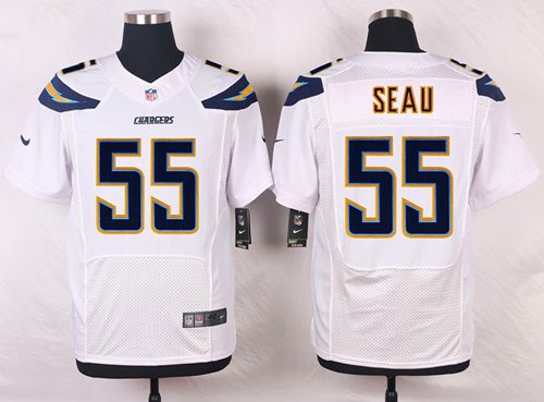 Jerseys Factory Cheap Nike Chargers #55 Junior Seau White Men's