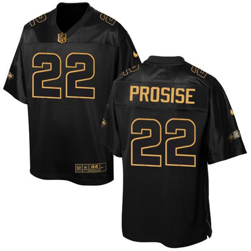 Jerseys Factory Cheap Nike Seahawks #22 C. J. Prosise Black Men'