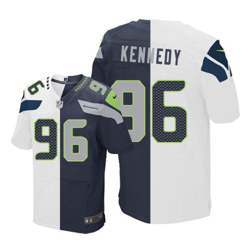 Jerseys Factory Cheap Nike Seahawks #96 Cortez Kennedy White/Ste