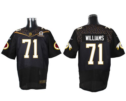 Jerseys Factory Cheap Nike Redskins #71 Trent Williams Black 201
