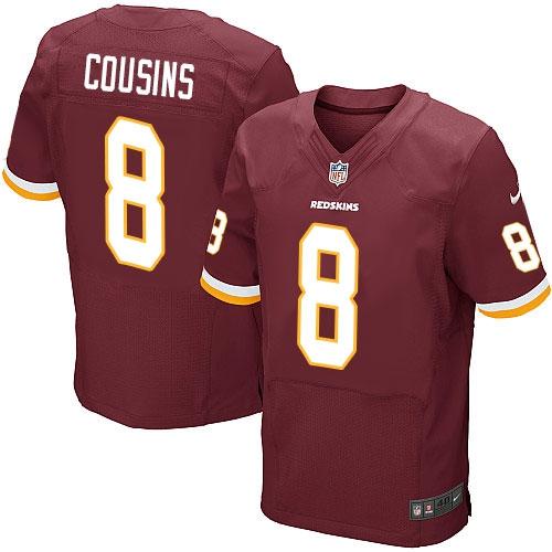 Jerseys Factory Cheap Nike Redskins #8 Kirk Cousins Burgundy Red