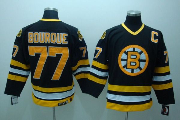 Jerseys Factory Cheap Bruins #77 Ray Bourque Embroidered CCM Thr