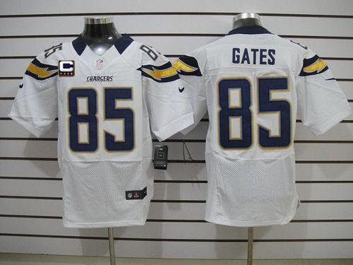 Jerseys Factory Cheap Nike Chargers #85 Antonio Gates White With