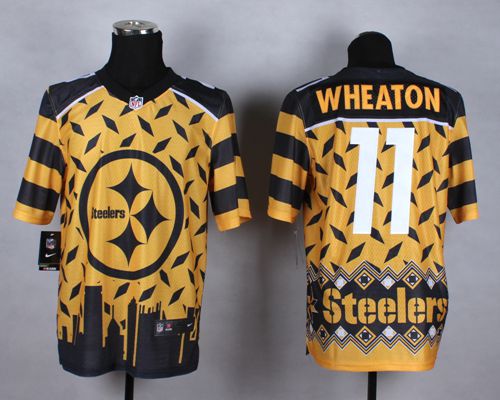 Jerseys Factory Cheap Nike Steelers #11 Markus Wheaton Gold Men'