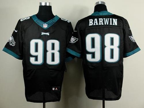 Jerseys Factory Cheap Nike Eagles #98 Connor Barwin Black Altern