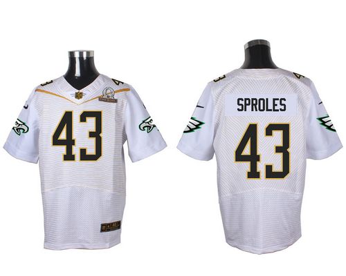 Jerseys Factory Cheap Nike Eagles #43 Darren Sproles White 2016