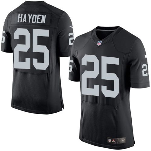 Jerseys Factory Cheap Nike Raiders #25 D.J. Hayden Black Team Co