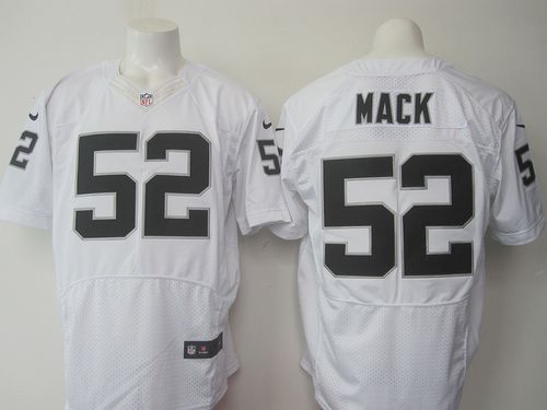 Jerseys Factory Cheap Nike Raiders #52 Khalil Mack White Men's S