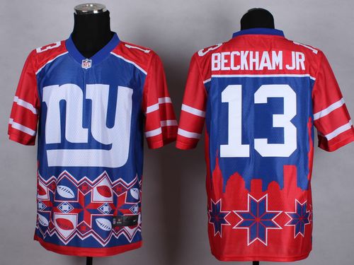 Jerseys Factory Cheap Nike Giants #13 Odell Beckham Jr Blue Men'