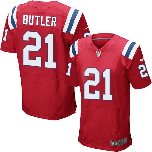 Jerseys Factory Cheap Nike Patriots #21 Malcolm Butler Red Alter