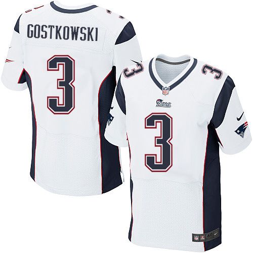 Jerseys Factory Cheap Nike Patriots #3 Stephen Gostkowski White
