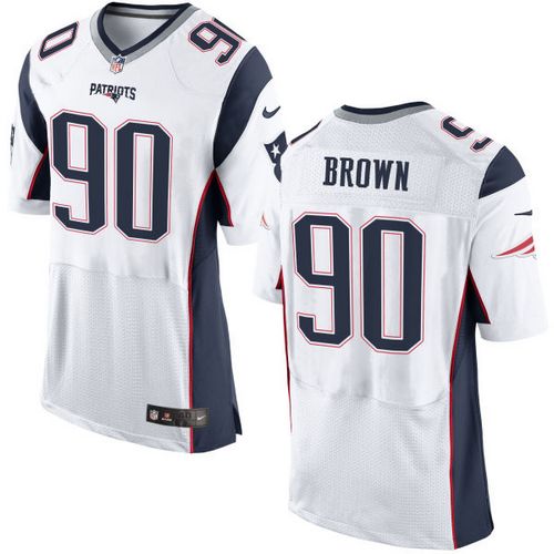 Jerseys Factory Cheap Nike Patriots #90 Malcom Brown White Men's